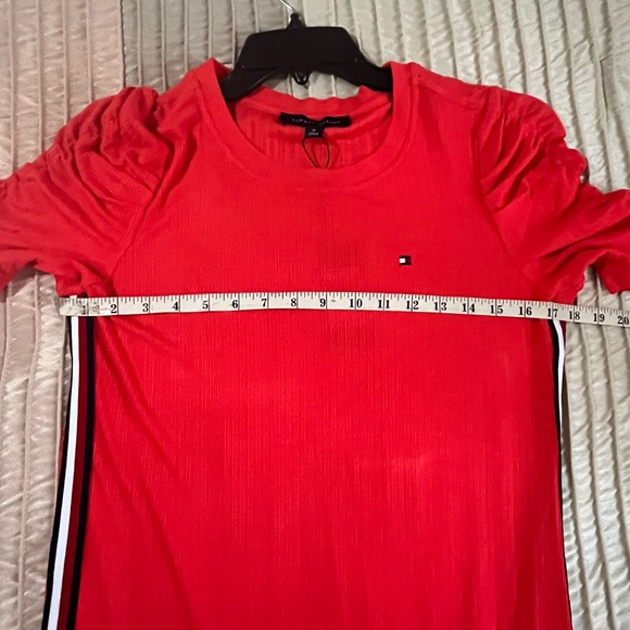 Tommy Hilfiger Casual coral/orange dress. NWT. Size M - Picture 4 of 7